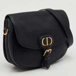 Dior Black Leather Medium Bobby Shoulder Bag