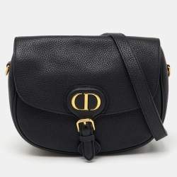 Dior Black Leather Medium Bobby Shoulder Bag