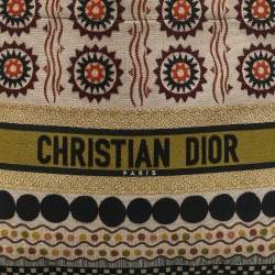Dior Multicolor Forte Dei Marmi Embroidered Canvas Large Book Tote