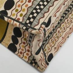 Dior Multicolor Forte Dei Marmi Embroidered Canvas Large Book Tote