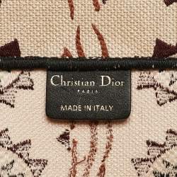 Dior Multicolor Forte Dei Marmi Embroidered Canvas Large Book Tote