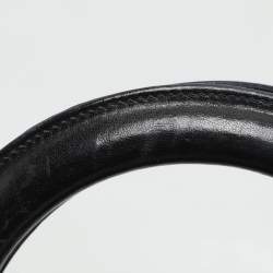 Pre Owned Dior Black Cannage Leather Large Lady Dior Tote