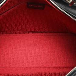 Pre Owned Dior Black Cannage Leather Large Lady Dior Tote