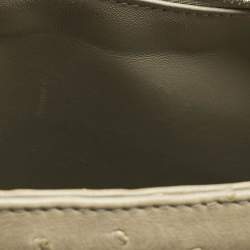 Dior Light Beige Ostrich Large Lady Dior Tote