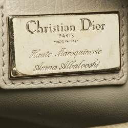 Dior Light Beige Ostrich Large Lady Dior Tote