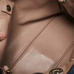 Pre Owned Dior Navy Blue Leather Large Diorissimo Shopper Tote