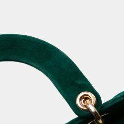 Dior Green Small Velvet Cannage My ABCDior Lady Dior