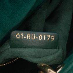 Dior Green Small Velvet Cannage My ABCDior Lady Dior