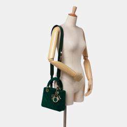 Dior Green Small Velvet Cannage My ABCDior Lady Dior