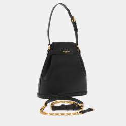 Christian Dior Black Leather Medium C'est Dior Shoulder Bag