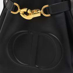 Christian Dior Black Leather Medium C'est Dior Shoulder Bag