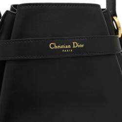 Christian Dior Black Leather Medium C'est Dior Shoulder Bag