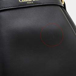 Christian Dior Black Leather Medium C'est Dior Shoulder Bag