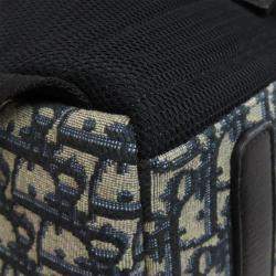 Dior Blue Canvas Trotter Pattern Backpack