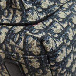 Dior Blue Canvas Trotter Pattern Backpack