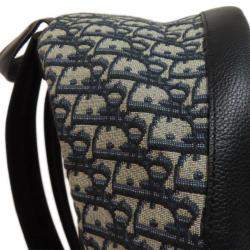 Dior Blue Canvas Trotter Pattern Backpack