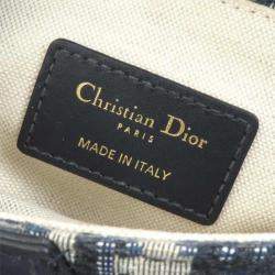 Dior Navy Canvas Saddle Bag