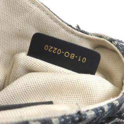 Dior Navy Canvas Saddle Bag
