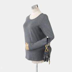 Dior Navy Canvas Saddle Bag
