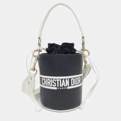 Dior Black Leather Vibe Micro Bucket Shoulder Bag