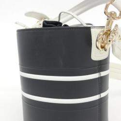 Dior Black Leather Vibe Micro Bucket Shoulder Bag