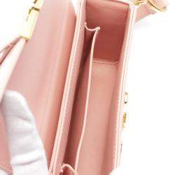 Dior Pink Leather 30 Montaigne Shoulder Bag