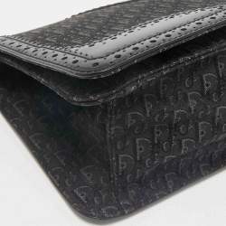 Dior Black Diorissimo Canvas D'Trick Shoulder Bag