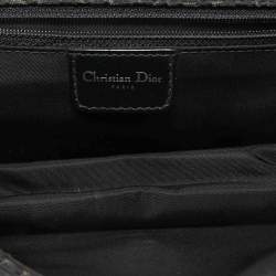 Dior Black Diorissimo Canvas D'Trick Shoulder Bag