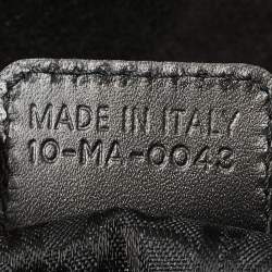 Dior Black Python and Suede Vintage Saddle Bag