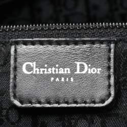 Dior Black Python and Suede Vintage Saddle Bag