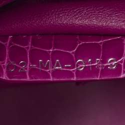 Dior Pink Alligator Swarovski Crystal Mini Lady Dior Tote