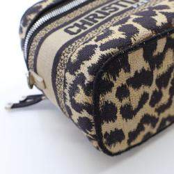 Dior Canvas Leopard Dior Small  Travel Vanity