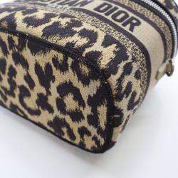 Dior Canvas Leopard Dior Small  Travel Vanity