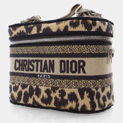 Dior Canvas Leopard Dior Small  Travel Vanity