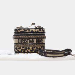 Dior Canvas Leopard Dior Small  Travel Vanity