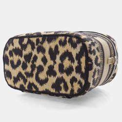 Dior Canvas Leopard Dior Small  Travel Vanity