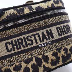 Dior Canvas Leopard Dior Small  Travel Vanity