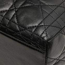 Dior Black Medium Lambskin Cannage Lady Dior