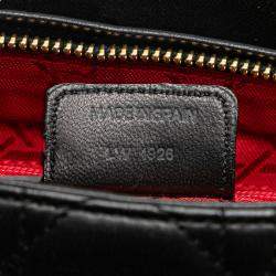 Dior Black Medium Lambskin Cannage Lady Dior