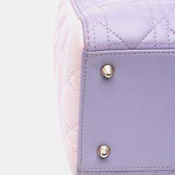 Dior Purple Medium Lambskin Cannage Lady Dior