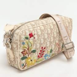 Dior Beige/Cream Diorissimo Canvas and Leather Crossbody Bag