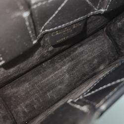 Dior Black Leather Cannage Book Tote Bag Mini