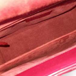 Dior Red Leather Cannage Lady Bag Medium
