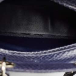 Dior Violet Python Large Lady Dior Tote