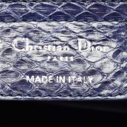 Dior Violet Python Large Lady Dior Tote