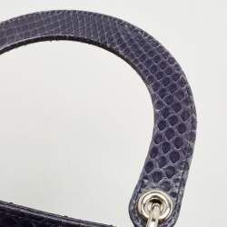 Dior Violet Python Large Lady Dior Tote