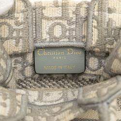 Dior Grey Mini Oblique Canvas Vertical Book Tote