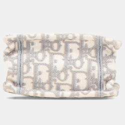 Dior Grey Mini Oblique Canvas Vertical Book Tote
