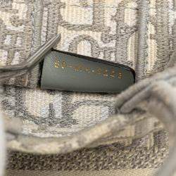 Dior Grey Mini Oblique Canvas Vertical Book Tote