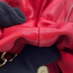 Dior Red Mini Lambskin Cannage Gaufre Delices Bag
